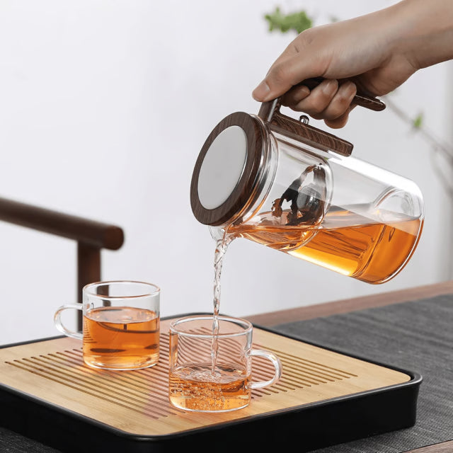 Glass Teapot with Strainer – Tea Infuser Pot