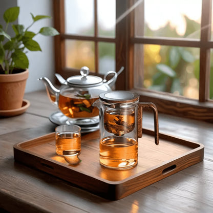 Glass Teapot with Strainer – Tea Infuser Pot