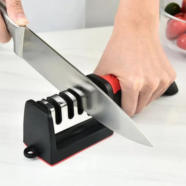 Multi Functional 4 Stage Kitchen Knife Sharpener
