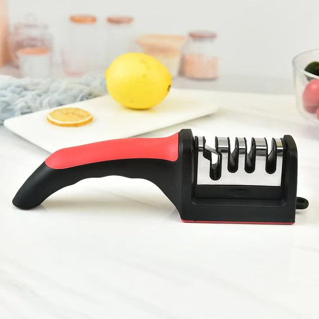 Multi Functional 4 Stage Kitchen Knife Sharpener