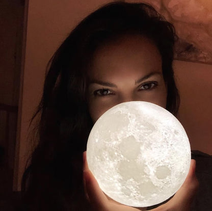 3D Lunar Moon Light Lamp – Moon Glow Decor