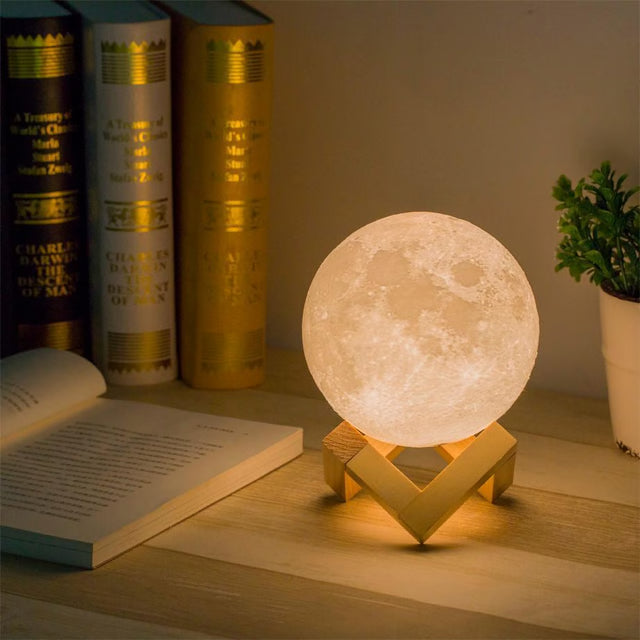 3D Lunar Moon Light Lamp – Moon Glow Decor