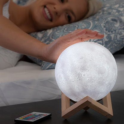 3D Lunar Moon Light Lamp – Moon Glow Decor