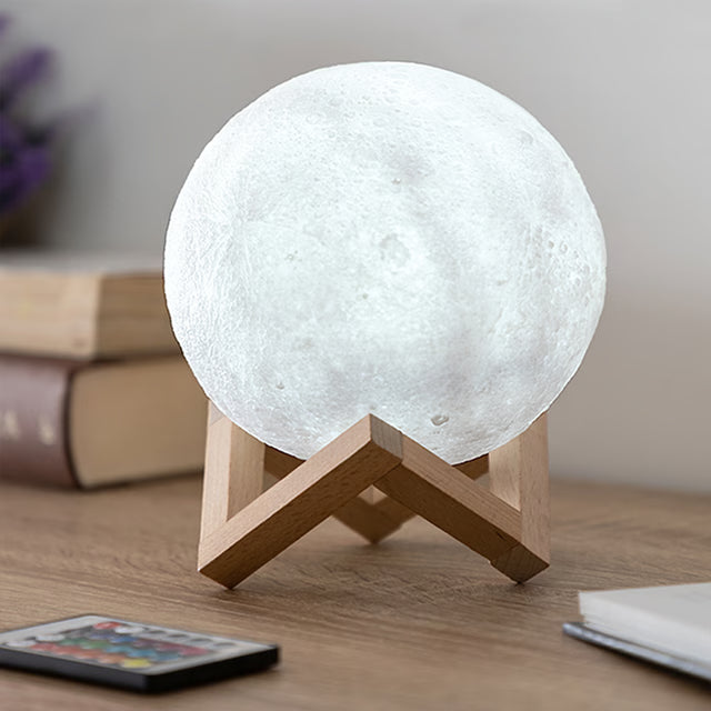 3D Lunar Moon Light Lamp – Moon Glow Decor