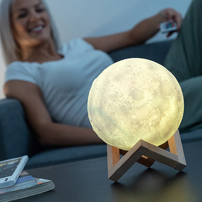 3D Lunar Moon Light Lamp – Moon Glow Decor