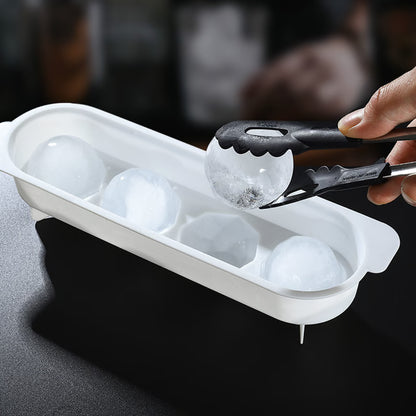 4-Hole Ice Ball Maker – Round Ice Mold Tray