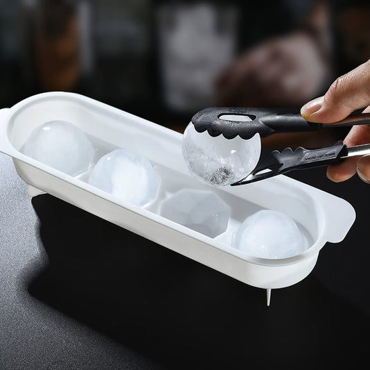 4-Hole Ice Ball Maker – Round Ice Mold Tray